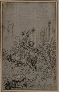 Studie k Lucainově "La Pharsale", Canto VI od Hubert Francois Gravelot