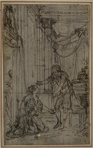 Studie k Lucainově "La Pharsale", Canto X od Hubert Francois Gravelot