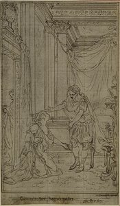 Studie k Lucainově "La Pharsale", Canto X od Hubert Francois Gravelot