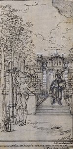 Studie k vinětě - titulní list v Ponceletových "Principes Generaux pour Servir à l