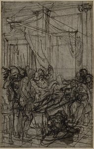 Studie k ilustraci v Tacitově díle "Tiberius aneb Prvních šest knih letopisů", kniha II, svazek 1. od Hubert Francois Gravelot