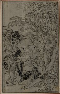 Studie k vinětě Lucretiova díla "O povaze věcí", svazek II, kniha V od Hubert Francois Gravelot
