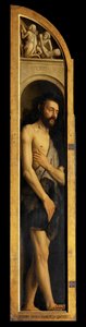 Adam, Reproduktion des Panels auf dem linken Flügel des Genter Altars von Hubert & Jan van (1390-1441) (after) Eyck