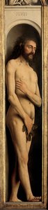 Adam, detail z levého křídla gentského oltáře od Hubert & Jan van (1390 1441) Eyck