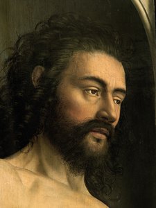 Detail Adama, z levého křídla Gentského oltáře od Hubert & Jan van (1390 1441) Eyck