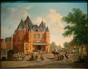 Antoniusovy váhy na Nieuwmarkt v Amsterdamu od Hubert Pieter Schouten