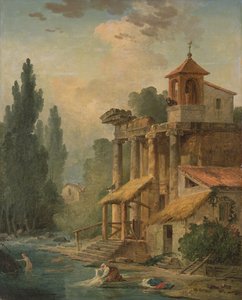 Rozmar s poustevnou, 1796 od Hubert Robert