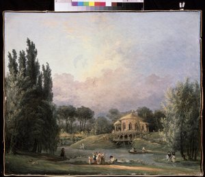 Dans un parc. Peinture de Hubert Robert (1733-1808), huile sur toile, vers 1770-1780, art francais. State Museum Arkhangelskoye Estate, Moscou.   1325969   cs       czech Successfully Translated  Original: And then Katherine Awoke (watercolor on paper) Tra od Hubert Robert