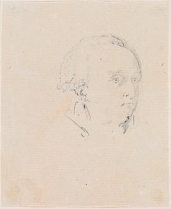 Hlava muže od Hubert Robert