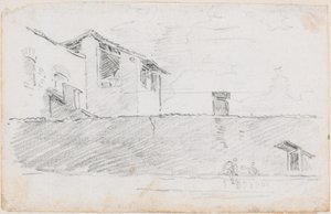 Desky za zdí od Hubert Robert