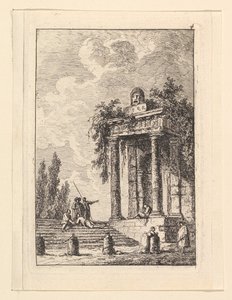 Schodiště v Quatre Bornes.n.d. od Hubert Robert