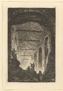 Antique Gallery, ca. 1763-65. od Hubert Robert