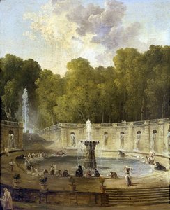 Pračky v parku - Pračky v parku - Obraz Huberta Roberta (1733-1808) - cca 1775 - Olej na plátně - 56x45,5 - Petit Palais, Musee des Beaux-Arts de la Ville de Paris od Hubert Robert