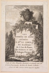 Večery v Římě: Titulní strana od Hubert Robert