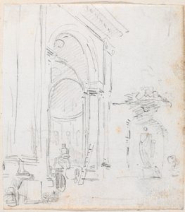 Monumentální oblouk od Hubert Robert