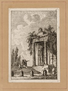 Deska čtyři z Večerů v Římě od Hubert Robert