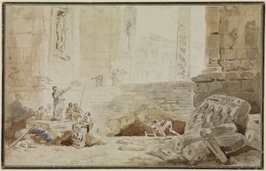 Římské capriccio s pouliční zpěvačkou