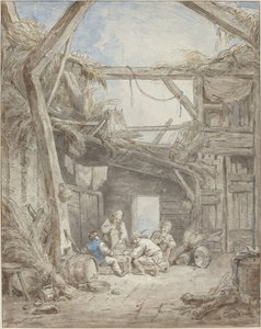 Zničená farma od Hubert Robert