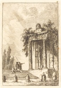 Kroky ke čtyřem orientačním bodům od Hubert Robert