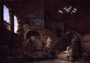 Ateliér restaurátora starožitností v Římě