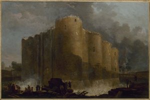 Bastila v prvních dnech po svém zboření od Hubert Robert