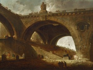 Starý most od Hubert Robert
