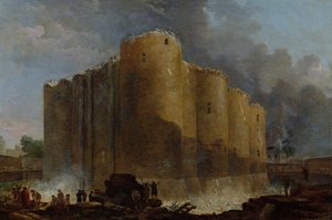Demolice Bastily, 14. července 1789 od Hubert Robert