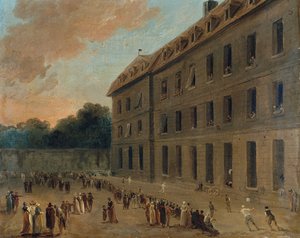 Vězni Saint-Lazare, cca 1794. od Hubert Robert