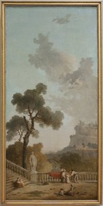 Pohled z terasy od Hubert Robert