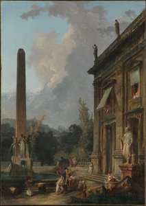 Potulní minstreli od Hubert Robert