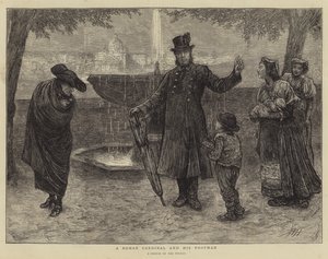 Římský kardinál a jeho lokaj od Hubert von Herkomer