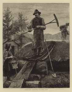 Spalovači dřevěného uhlí v Alpách od Hubert von Herkomer