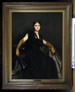 Entranced neboli Dáma v černém od Hubert von Herkomer