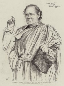 Gurnos Jones, dirigent velšského Eisteddfod od Hubert von Herkomer