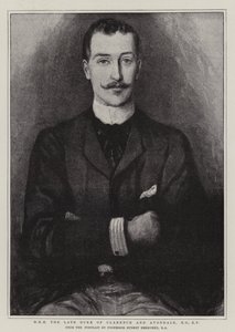 H R H zesnulý vévoda z Clarence a Avondale, KG, KP od Hubert von Herkomer
