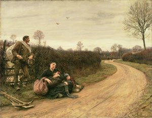 Těžké časy od Hubert von Herkomer