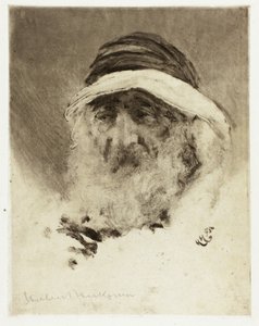 Studie arabské hlavy od Hubert von Herkomer
