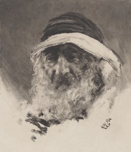Studie o arabské hlavě, 1895. od Hubert von Herkomer