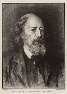 Zesnulý Alfred Lord Tennyson, DCL, laureát básníka od Hubert von Herkomer