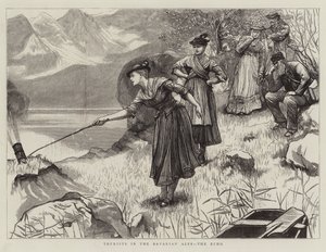 Turisté v bavorských Alpách, Echo od Hubert von Herkomer