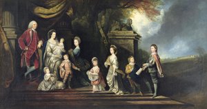 John 2. hrabě z Egmontu (1711-1770) a jeho rodina, kolem roku 1770 od Hugh Barron
