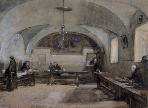 Interiér kapucínského kláštera v Albanu od Hugh Carter