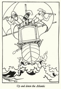 Nahoru a dolů po Atlantiku (litho) od Hugh Chesterman