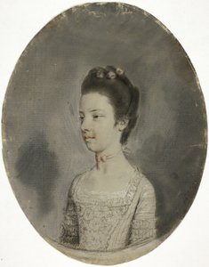 Portrét Busta dámy od Hugh Douglas Hamilton
