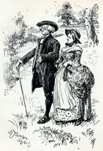 Ilustrace z The Vicar of Wakefield, 1889, 1907 od Hugh Thomson