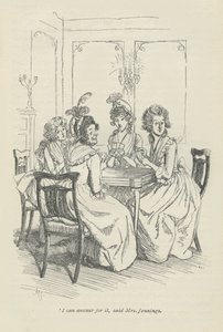 Mohu za to odpovědět, řekla paní Jenningsová, 1896 od Hugh Thomson