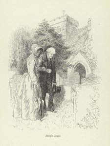 Ilustrace pro Amose Bartona od George Eliota od Hugh Thomson