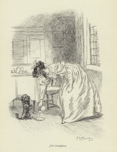 Ilustrace pro Amose Bartona od George Eliota od Hugh Thomson