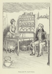Ilustrace pro Amose Bartona od George Eliota od Hugh Thomson