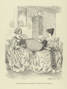 Ilustrace pro Amose Bartona od George Eliota od Hugh Thomson